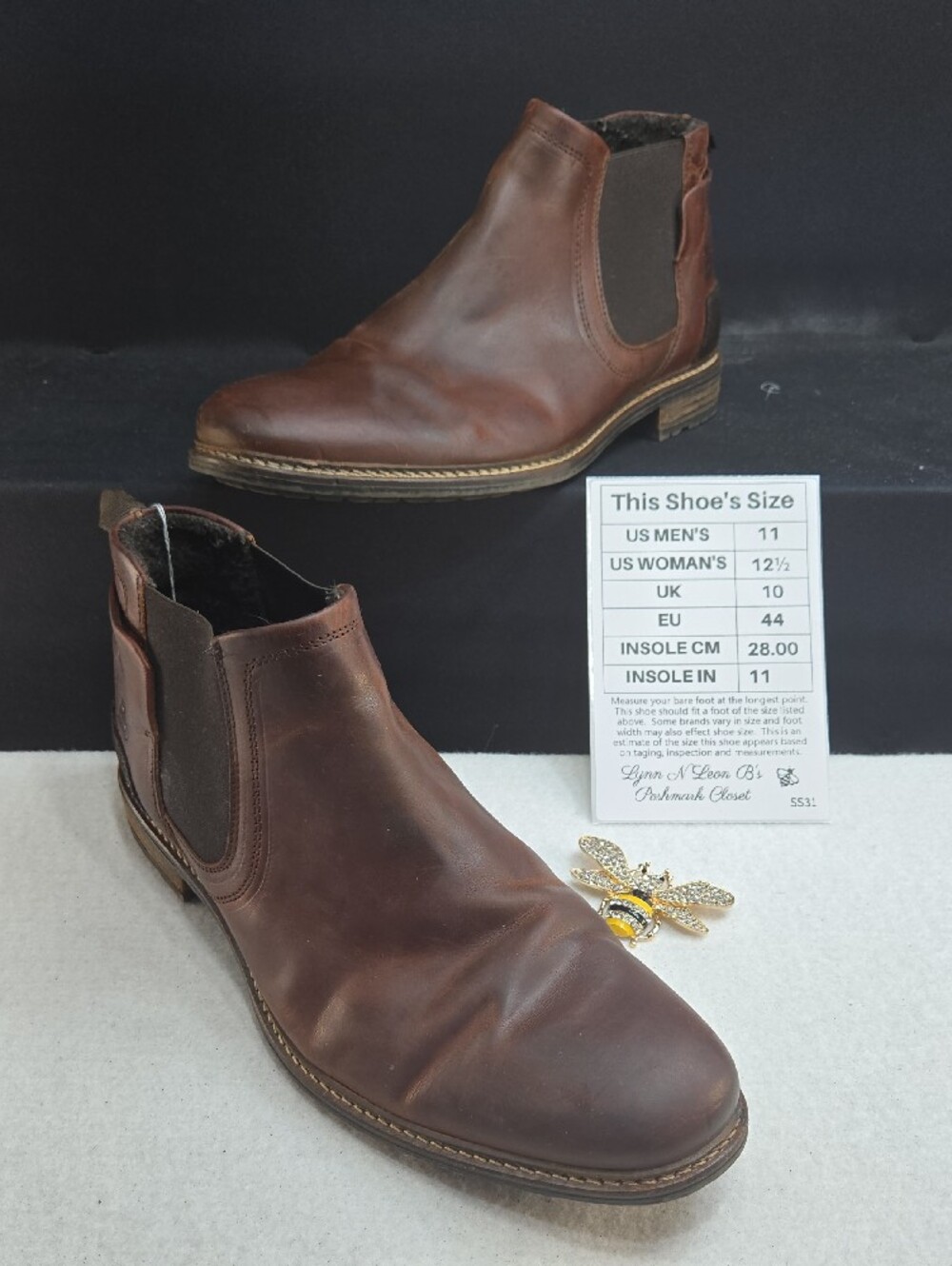 BullBoxer Men's Brown Leather Chukka Boots